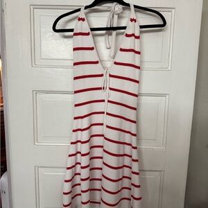 Wild Fable Red and White Striped Knit Top